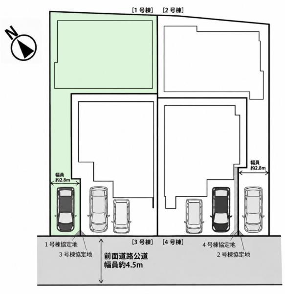 旭区上白根町　全４棟１号棟