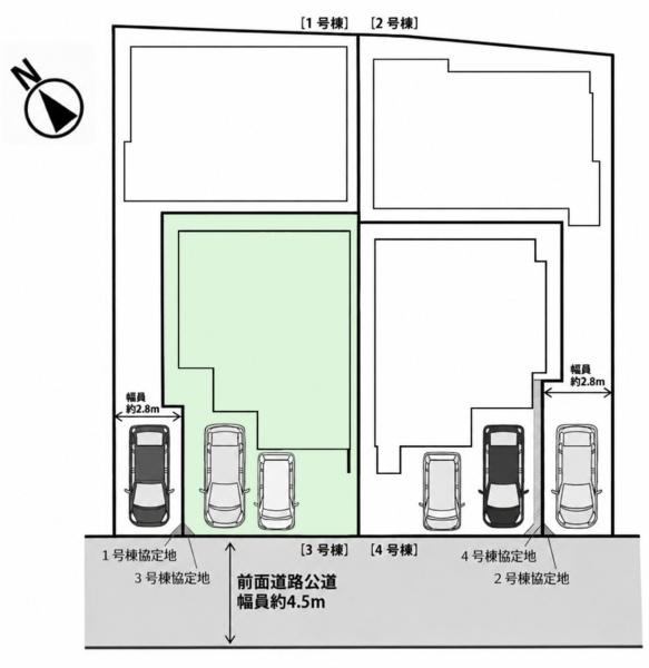 旭区上白根町　全４棟３号棟