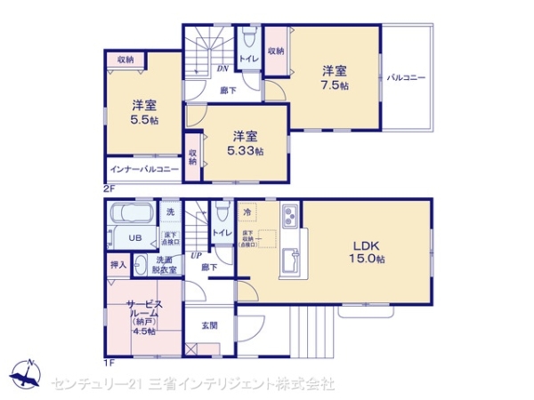 吉川市中曽根１丁目の新築一戸建