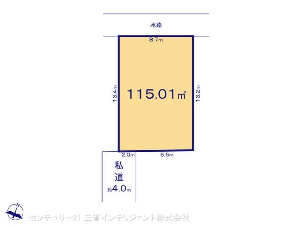 北葛飾郡松伏町大字松伏の売土地