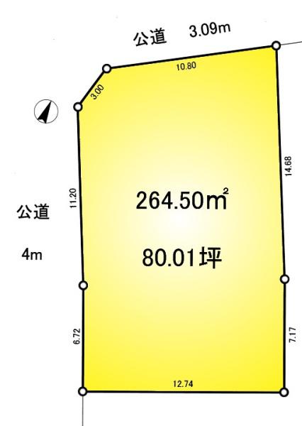 草加市稲荷２丁目の土地