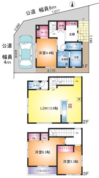 越谷市大字大房の新築一戸建
