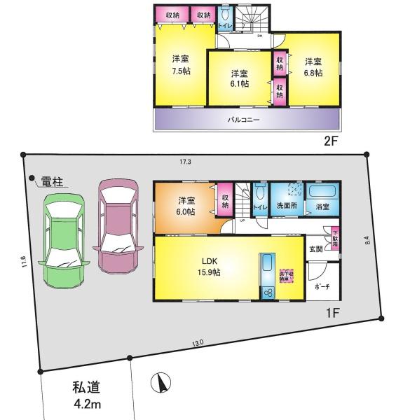 春日部市西金野井の新築一戸建
