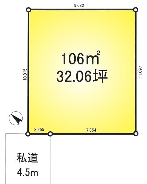 柏市十余二の土地