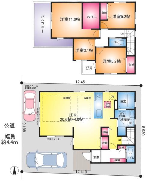 草加市谷塚町の新築一戸建