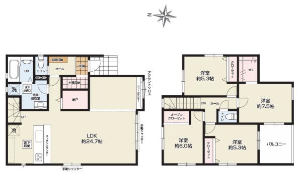 木更津市新田1期全1棟1号棟