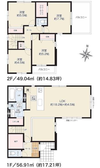 木更津市太田3期新築戸建全2棟1号棟