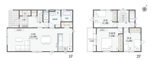袖ヶ浦市今井二丁目全3棟1号棟