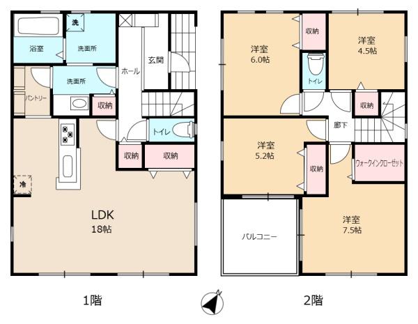 木更津市真舟三丁目新築戸建全2棟2号棟