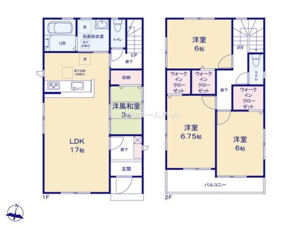 八潮市八條第2全7棟　新築戸建　4号棟