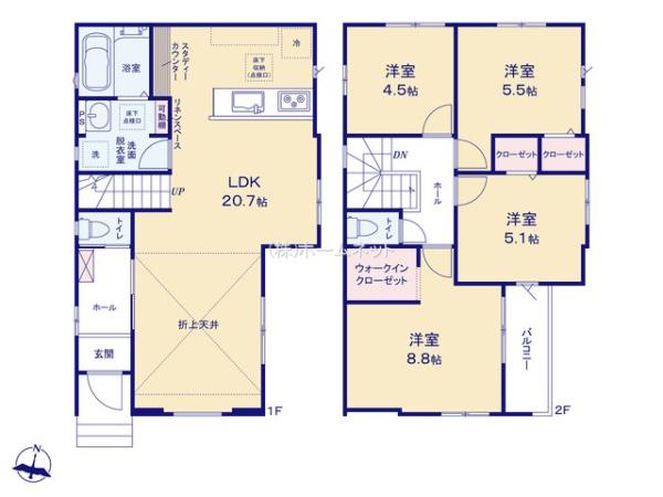 三郷市谷口6期全1棟　新築戸建　1号棟