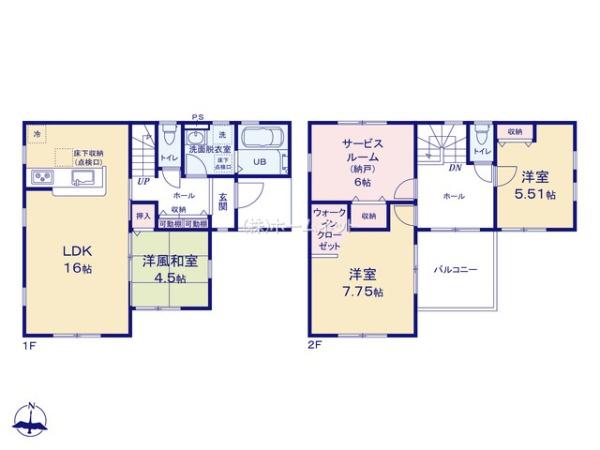 三郷市彦成1丁目第5全6棟　新築戸建　3号棟