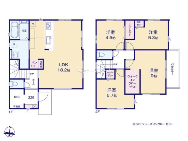三郷市彦成3期全1棟　新築戸建　1号棟