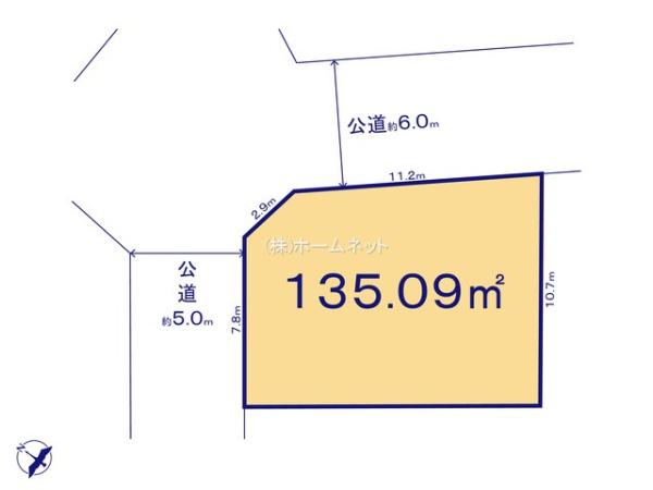 三郷市戸ケ崎14期全2区画　売地　1号地