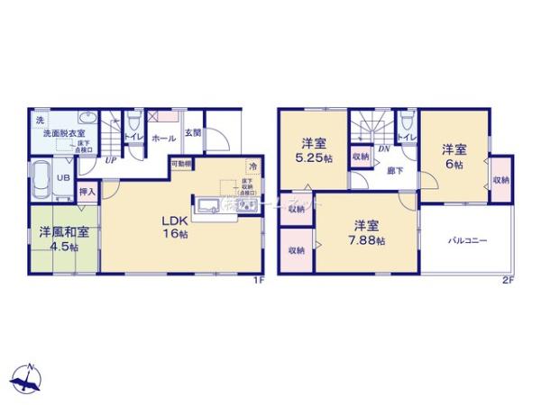 三郷市彦倉1期全3棟　新築戸建　1号棟