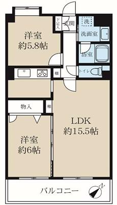 ライオンズシティ三郷　4階