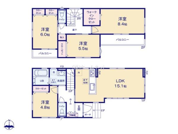 三郷市小谷堀全1棟　新築戸建　1号棟