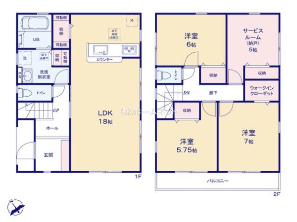 三郷市戸ケ崎17期全1棟　新築戸建　1号棟