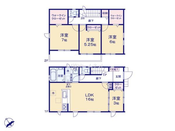 三郷市戸ケ崎21期全1棟　新築戸建　1号棟