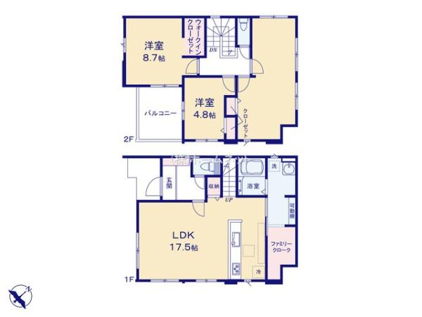 三郷市戸ケ崎13期全1棟　新築戸建　1号棟
