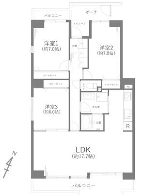 パークフィールドみさと五街区一号館　7階