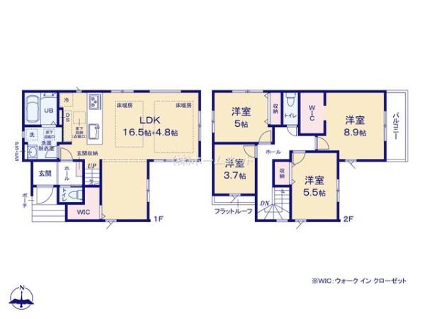 三郷市新和1期全1棟　新築戸建　1号棟