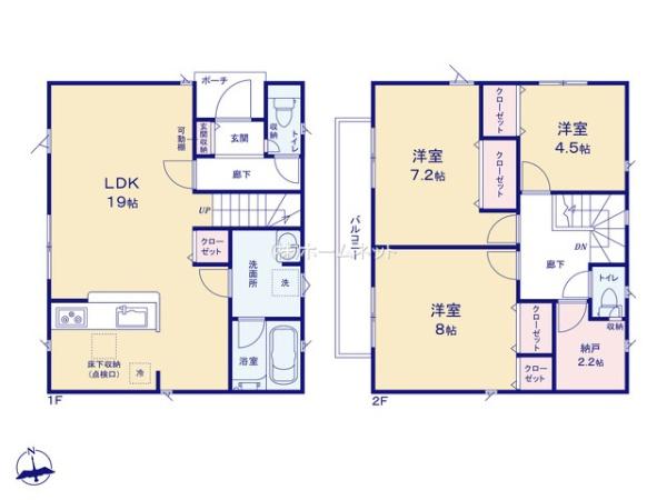 三郷市戸ケ崎第56全1棟　新築戸建　1号棟
