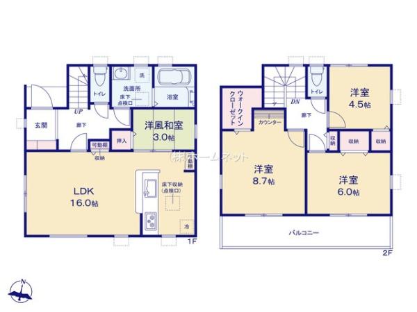 三郷市彦成17期全1棟　新築戸建　1号棟