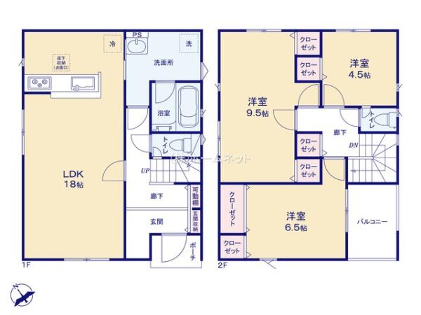 三郷市戸ケ崎第54全7棟　新築戸建　1号棟