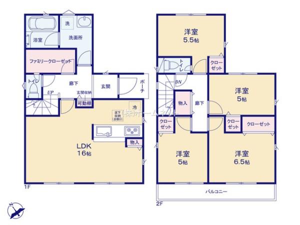 三郷市戸ケ崎第54全7棟　新築戸建　2号棟