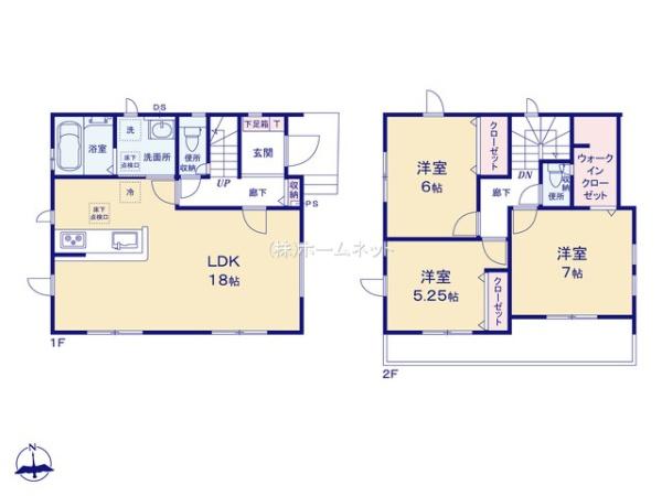 三郷市東町全1棟　新築戸建　1号棟