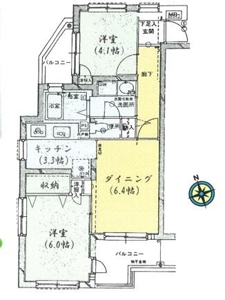 グリーンパーク早稲田Ⅱリバースクエア　3階