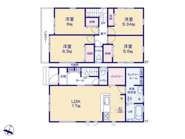 三郷市彦糸第3全4棟　新築戸建　1号棟