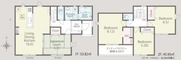 三郷市鷹野3丁目全1棟　新築戸建　1号棟
