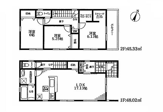 三郷彦糸全5棟　新築戸建　3号棟