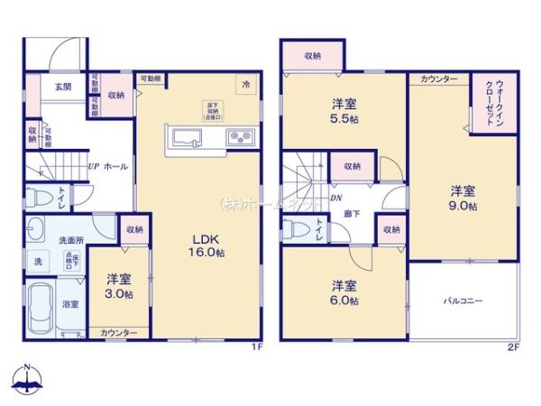 三郷市鷹野17期全6棟　新築戸建　5号棟