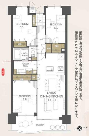 ライフペリエ三郷　4階