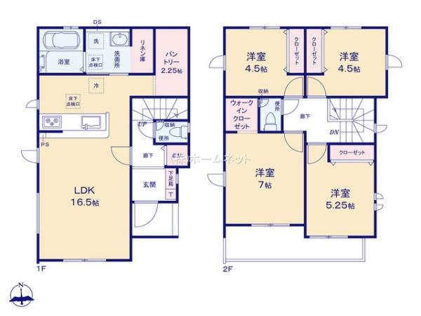 三郷市東町3期全1棟　新築戸建　1号棟