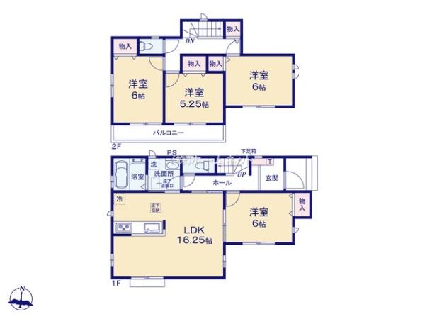 三郷市戸ケ崎5丁目全10棟　新築戸建　C号棟