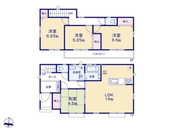 三郷市戸ケ崎5丁目全10棟　新築戸建　D号棟