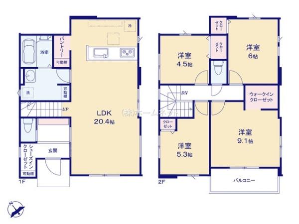 三郷市戸ケ崎15期全4棟　新築戸建　2号棟