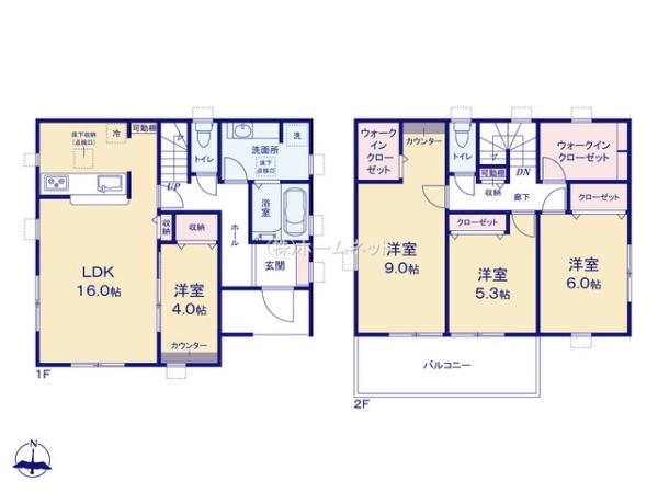 三郷市彦糸3期全6棟　新築戸建　6号棟