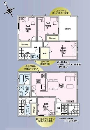 三郷市早稲田第28全4棟　新築戸建　2号棟