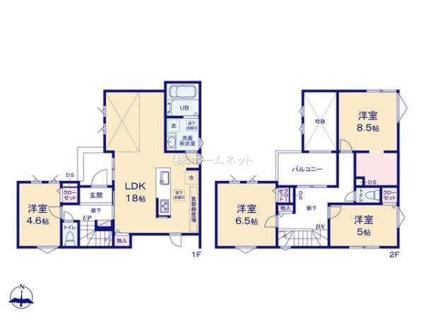 三郷市新和1丁目全1棟　新築戸建　1号棟
