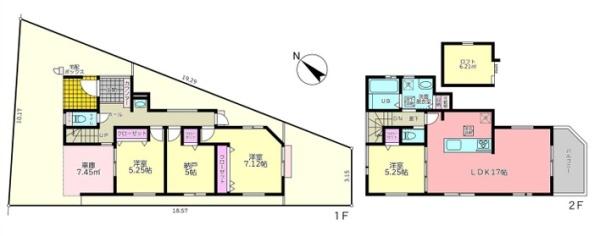 八潮市上馬場全1棟　新築戸建　1号棟