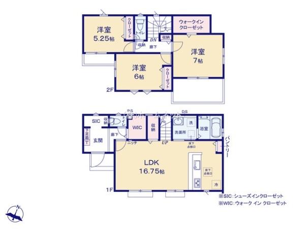 三郷市彦糸5期全2棟　新築戸建　2号棟