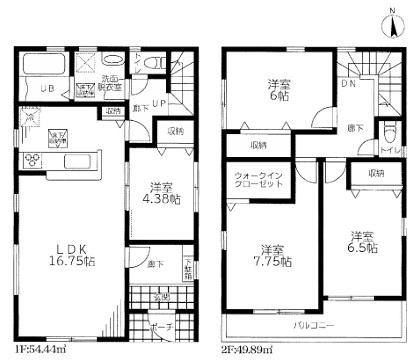 三郷市戸ケ崎Ⅴ全10棟 新築戸建 1号棟