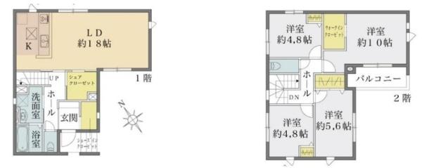 三郷市戸ケ崎16期全2棟　新築戸建　2号棟