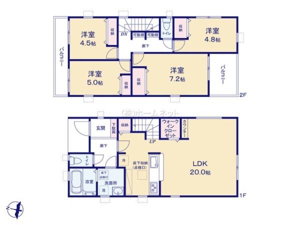 八潮市八潮4期全1棟　新築戸建　1号棟