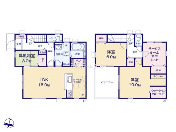 八潮市八潮4期全1棟　新築戸建　3号棟